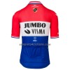 Completo Maglia + Pantaloncino con bretelle 2022 Jumbo-Visma Campione Olandese Manica Corta